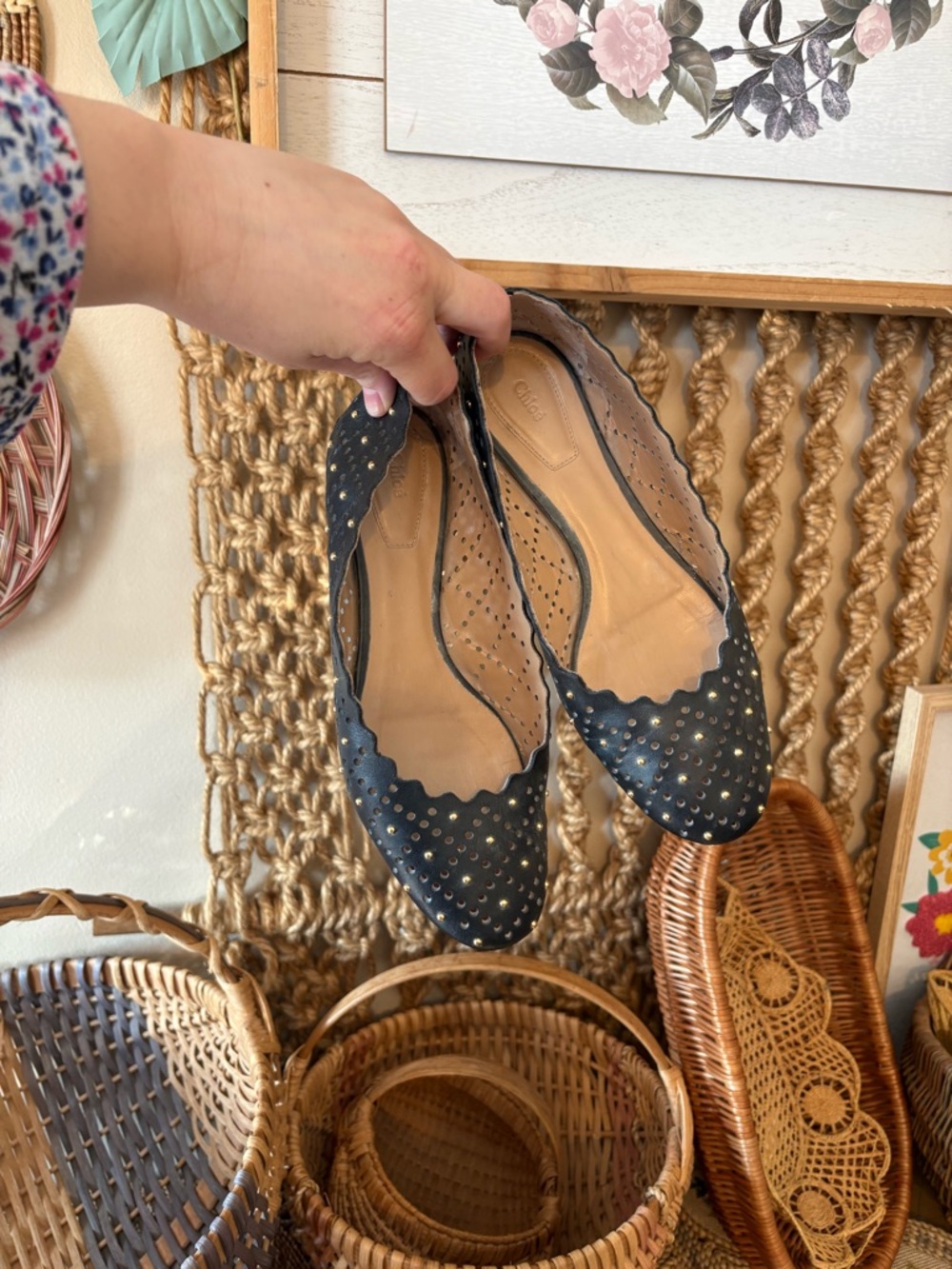 Chloé Lauren ballet flats in black size 37